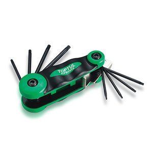 Набір шестигранників складаний TOPTUL TORX: T6-T25 AIFB0802 AIFB0802 фото