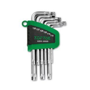 Г-подібні ключі TORX T10-T50 9од. (GAAL0913) TOPTUL GSN-09SS GSN-09SS фото