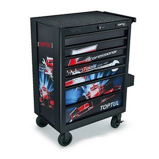 Візок для інструменту 7 секцій Special Limited Edition-BLACK TOPTUL TCAQ0707 TCAQ0707 фото