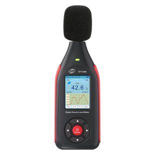 Вимірювач рівня шуму (шумомер) цв дисплей, фільтр А/С, USB BENETECH GT1355B GT1355B фото
